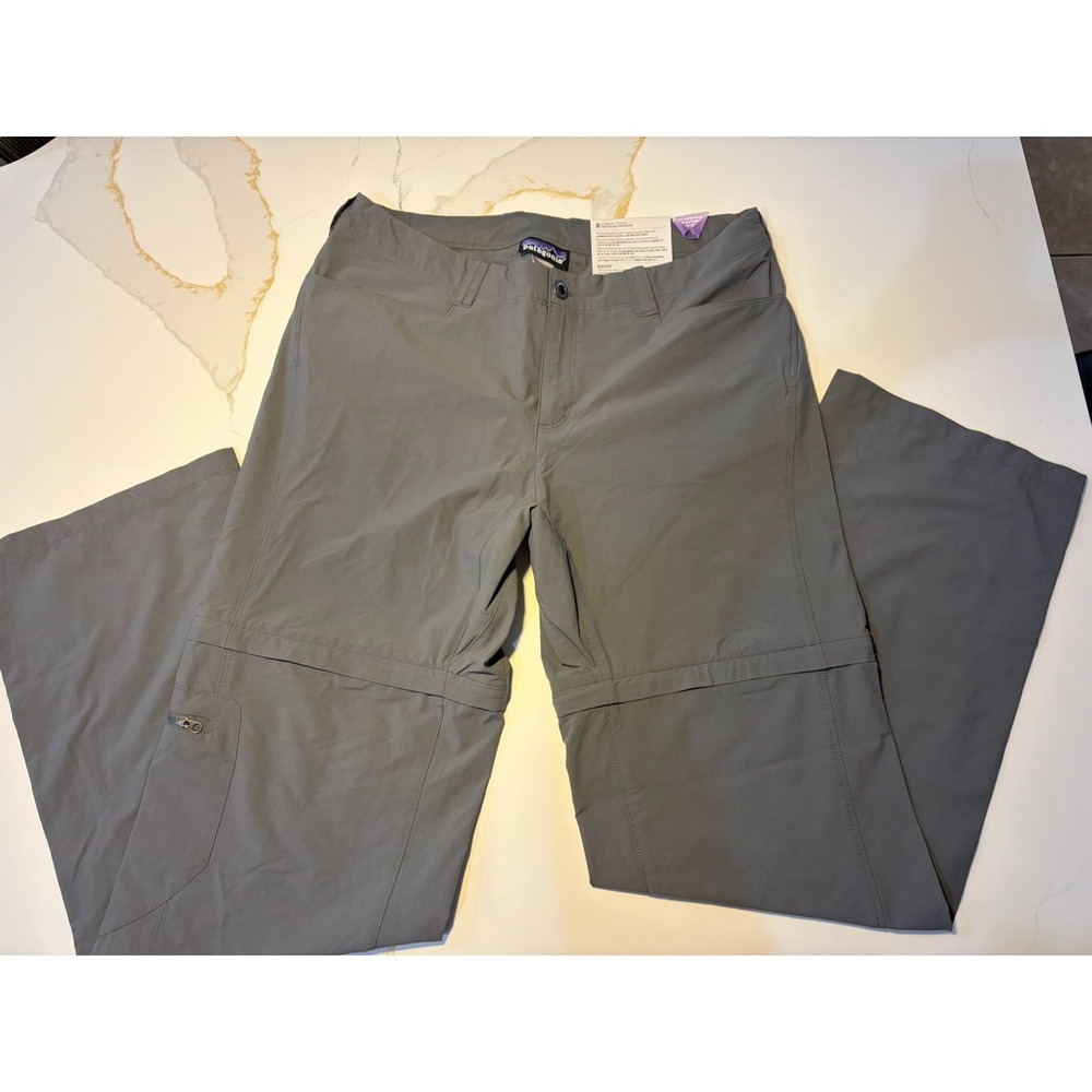 Patagonia Women Rock Guide Zip-Off Hiking Pants Size 10 Convertible UPF 40 NWT - Picture 2 of 11